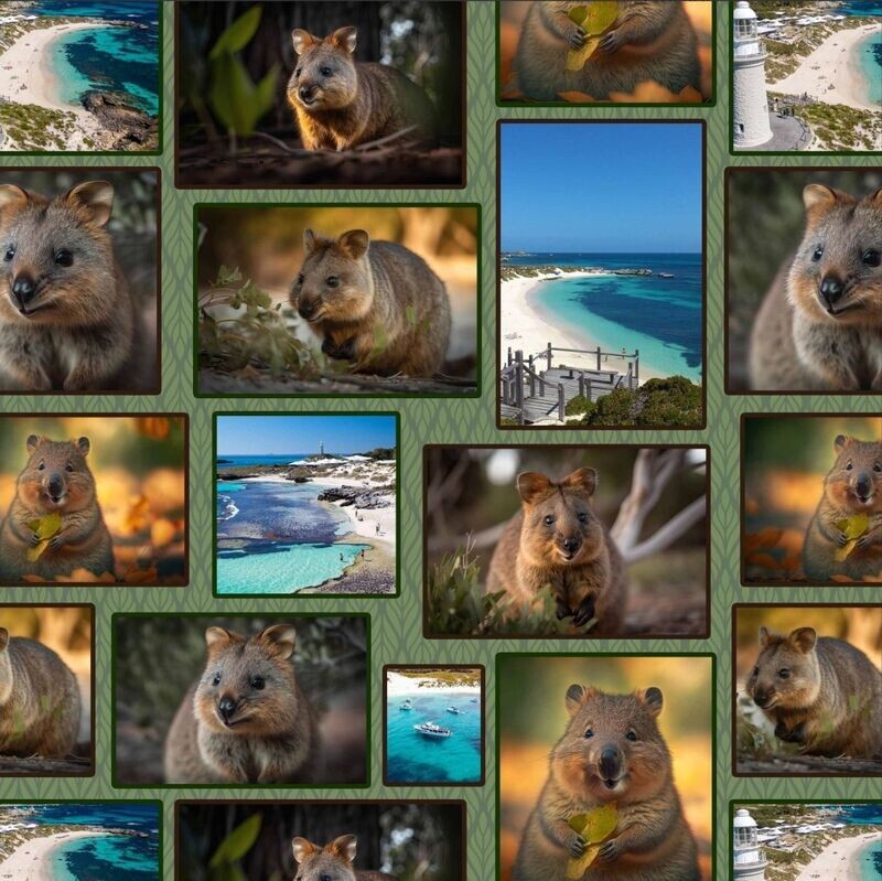 Quokkas Collage allover