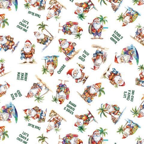 Old Mate Santa's Allover - White