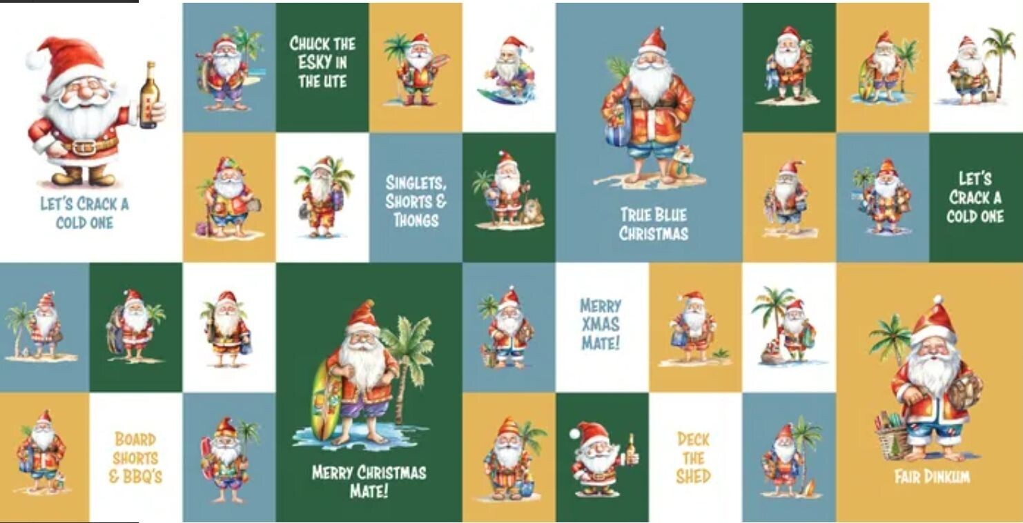 Old Mate Santa's Postcards (56cm repeat)