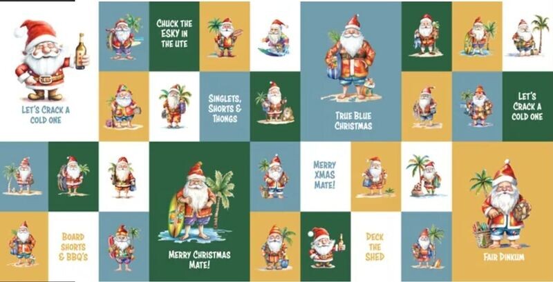 Old Mate Santa's Postcards (56cm repeat)