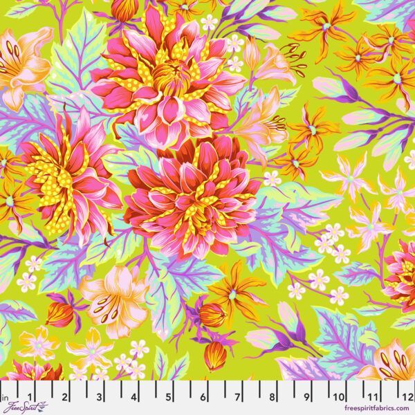 Tula Pink Untamed Hello Dahlia PWTP234 Moonbeam