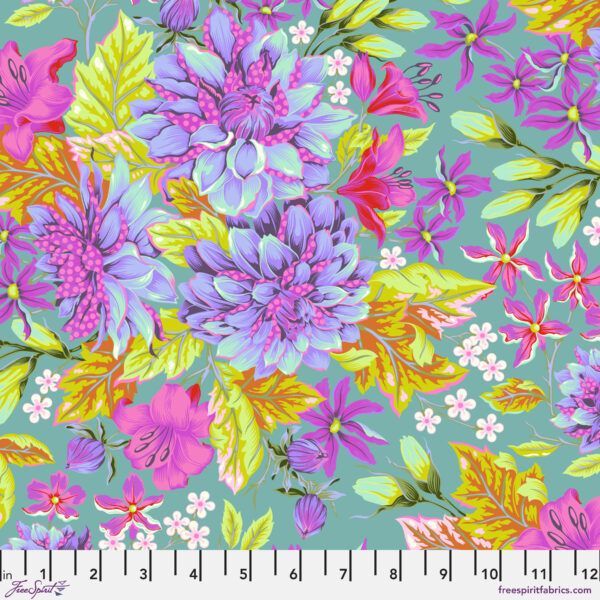 Tula Pink Untamed Hello Dahlia PWTP234 Lunar