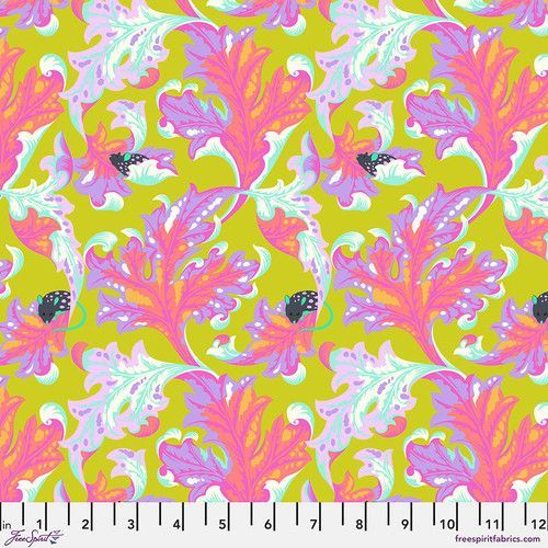 Tula Pink Tabby Road Deja Vu Eek PWTP093 Electroberry