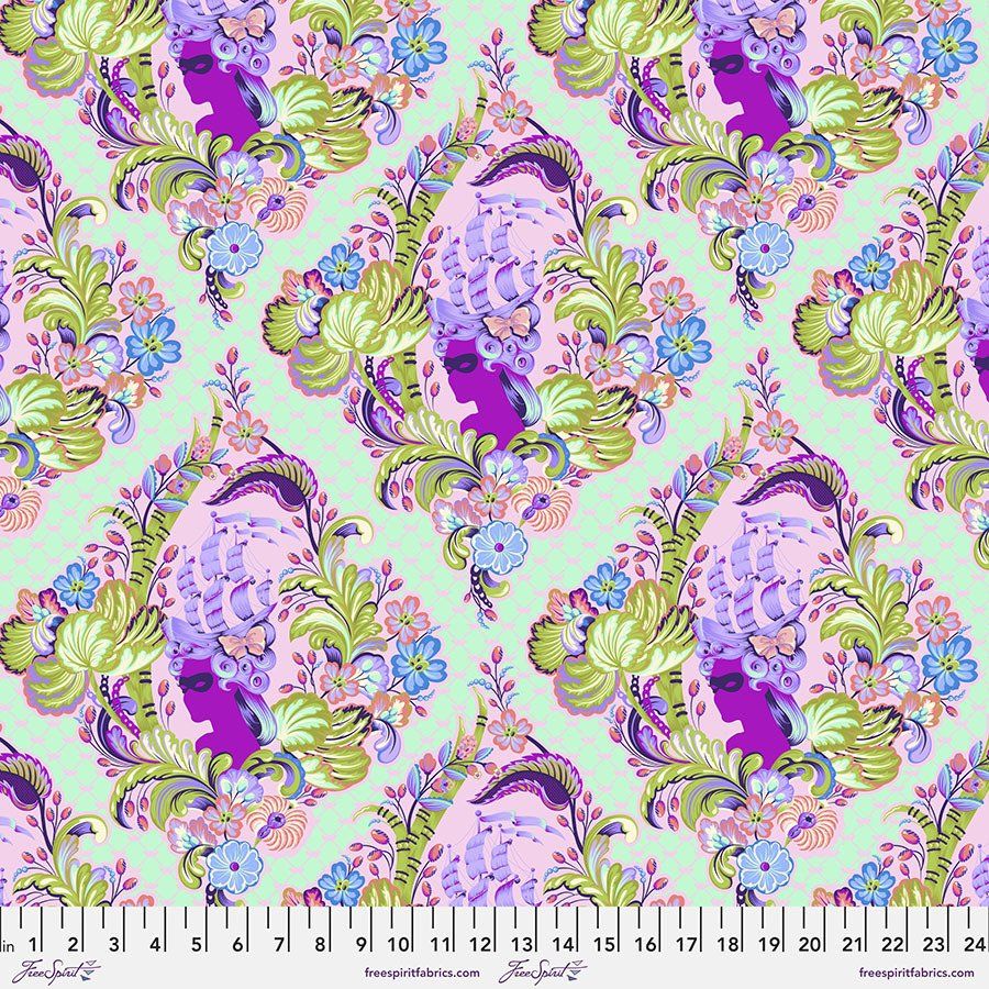 Tula Pink Parisville Deja Vu Cameo Sorbet