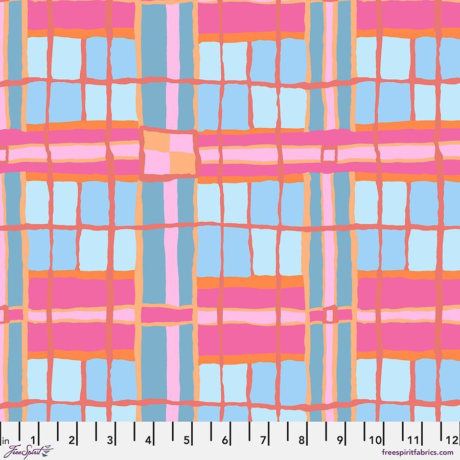 Kaffe Fassett Collective Feb 24 PWBM086 Checkmate Blush