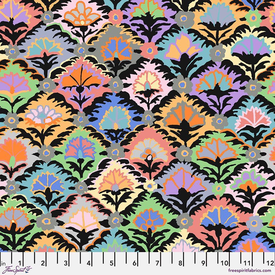 Kaffe Fassett Collective Feb 24 PWGP202 Step Flower Contrast