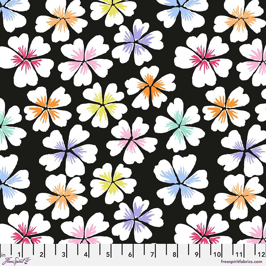 Kaffe Fassett Collective Feb 24 PWGP201 Petals Black