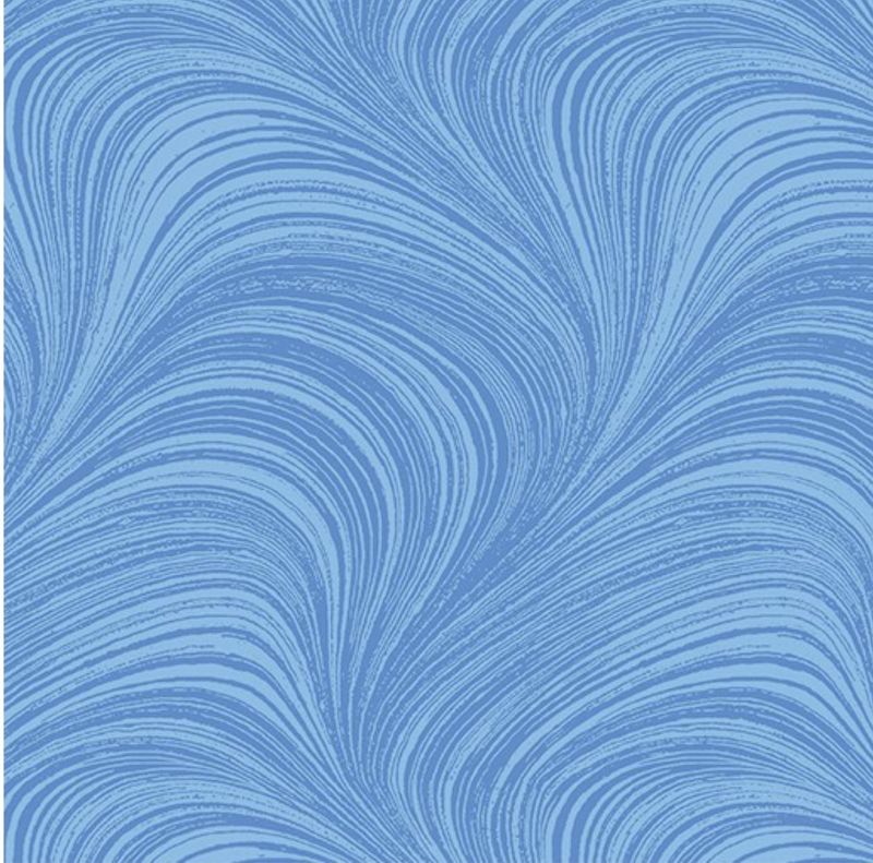 Wave Texture Blue Col 50 108" Wide Backing fabric