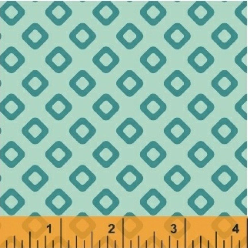 Windham Dixie Diamonds Teal 41947-
6 108" Backing