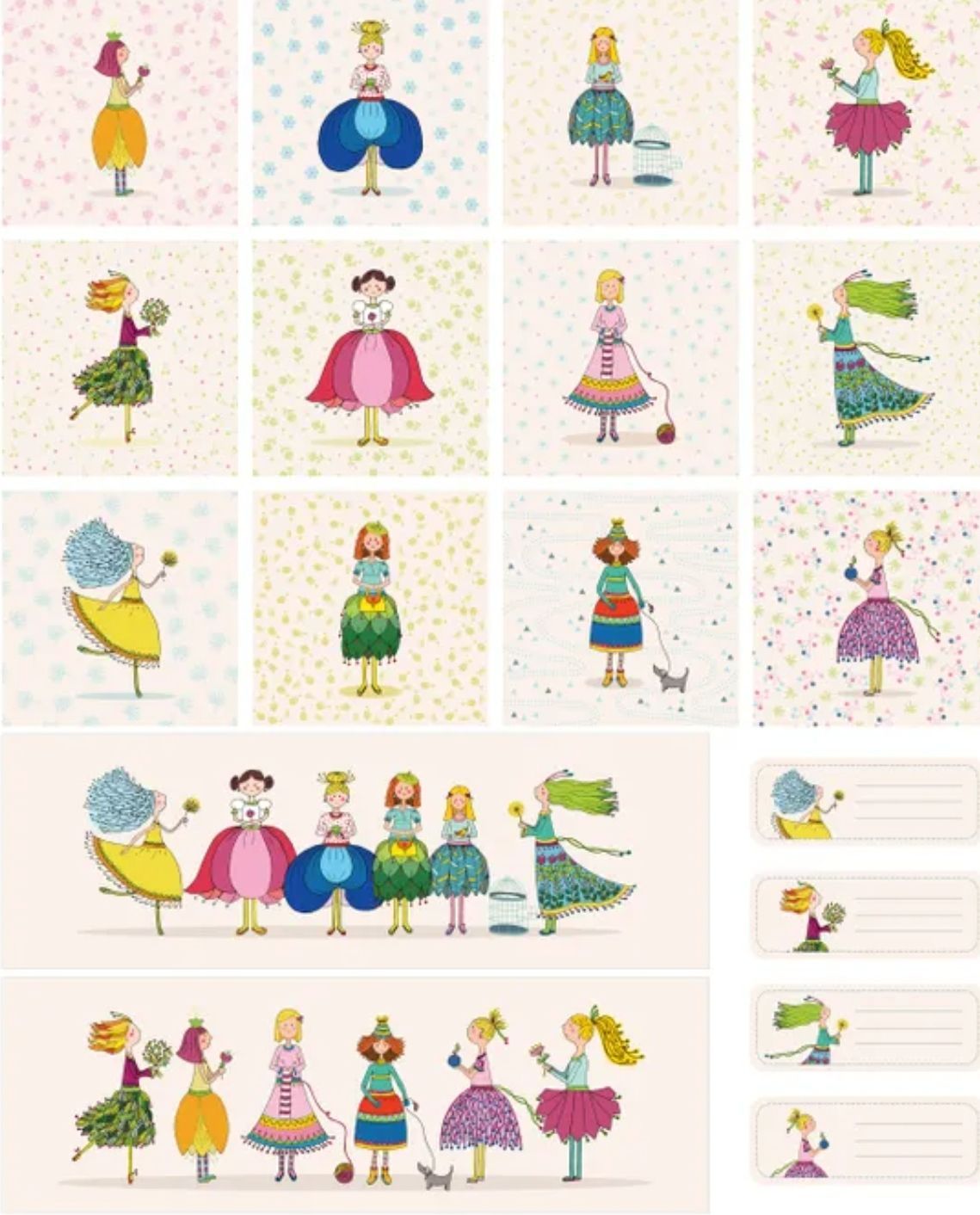 Fairytale Fairies Panel Natural DV6531