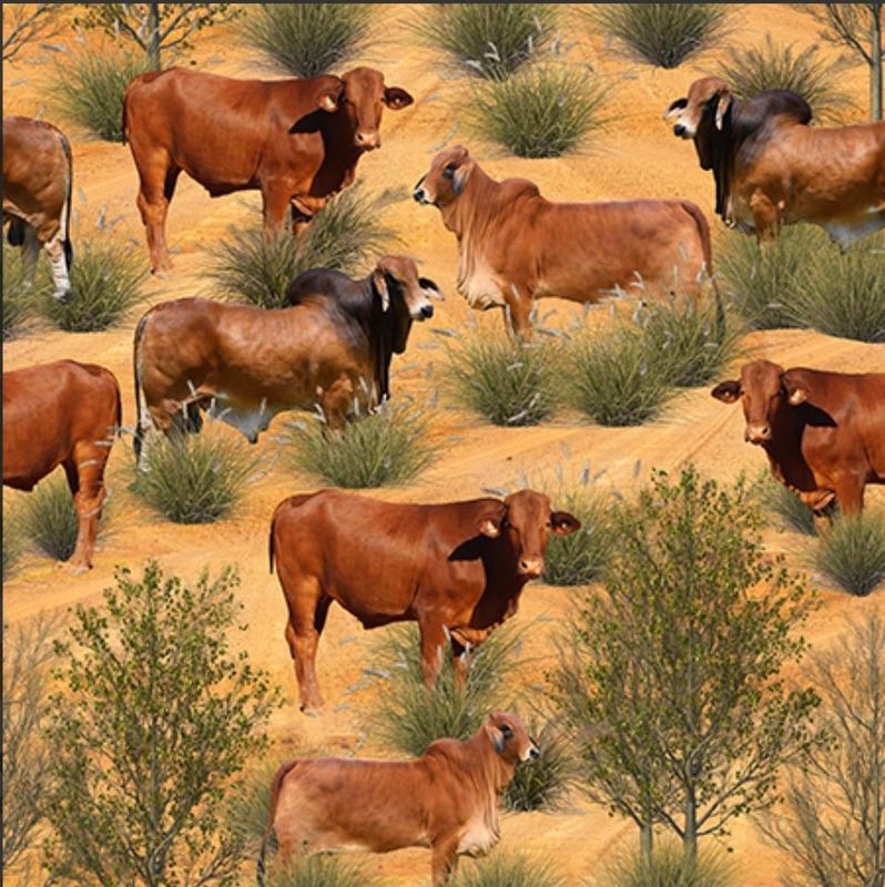 Merino Muster II 3094O Droughtmaster Cattle