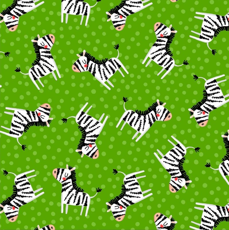 Jungle Explorers Zingy Zebras Green 842
