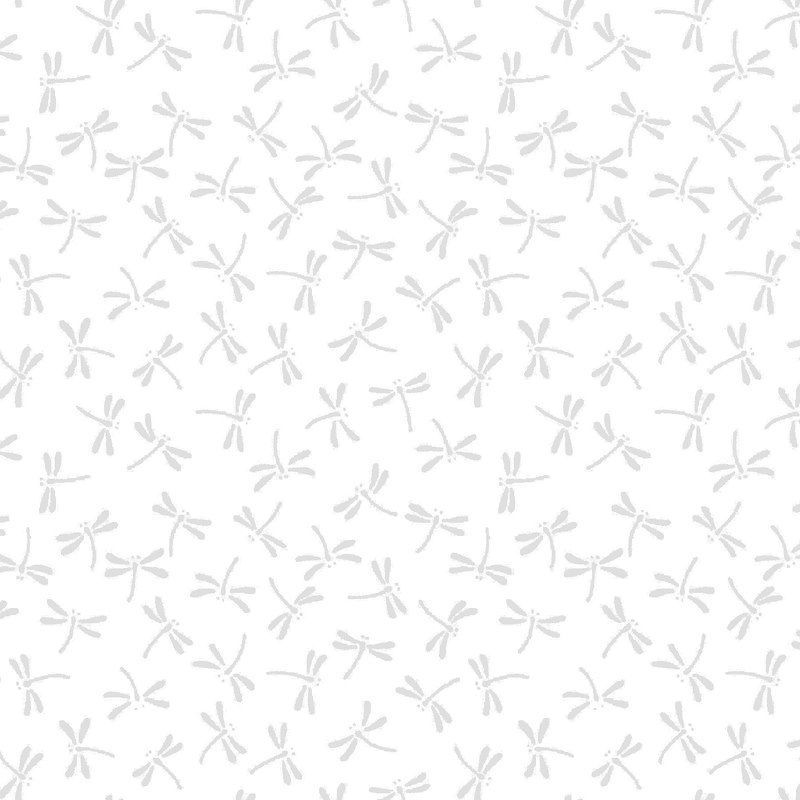 White on White Dragonflies allover BQ2633