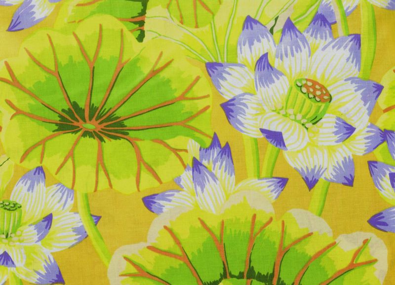 Kaffe Fassett Collective Decorator Wieght 55" Wide HDGP01 Lake Blossom Yellow