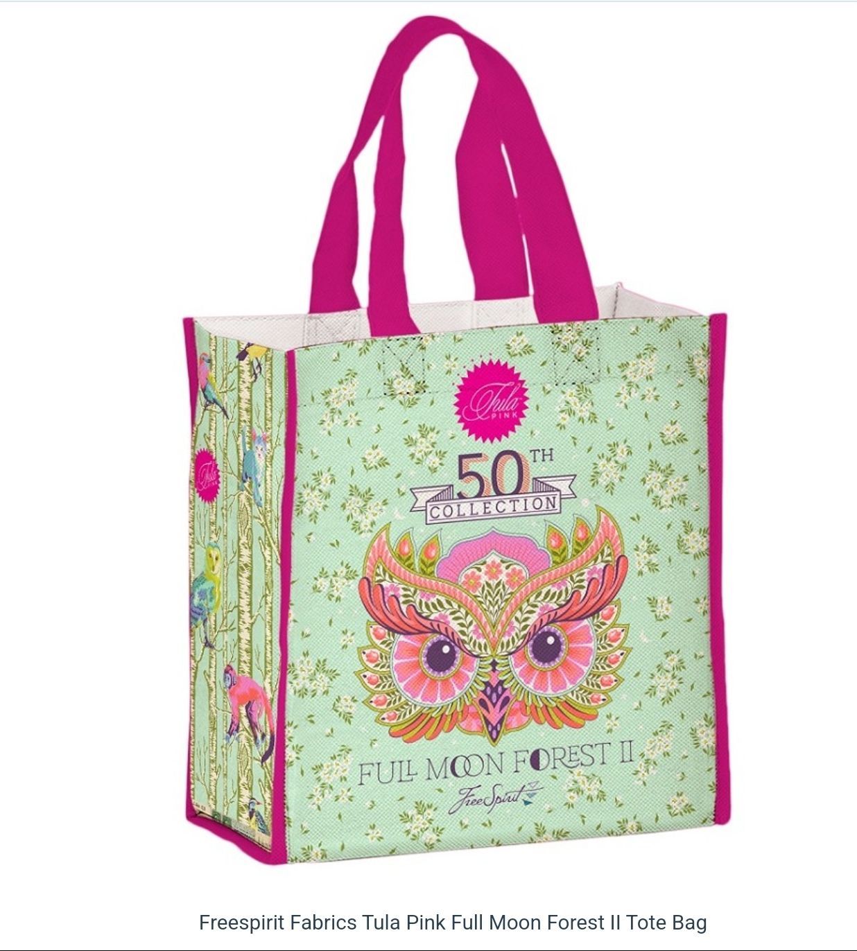 Tula Pink 50th Collection Tote commemorating Full Moon Forest II