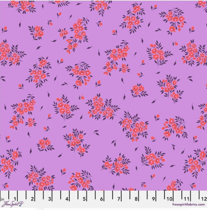 New True Colors by Tula Pink WHAT A DITZ PWTP253.HELIOTROPE Released April 2025