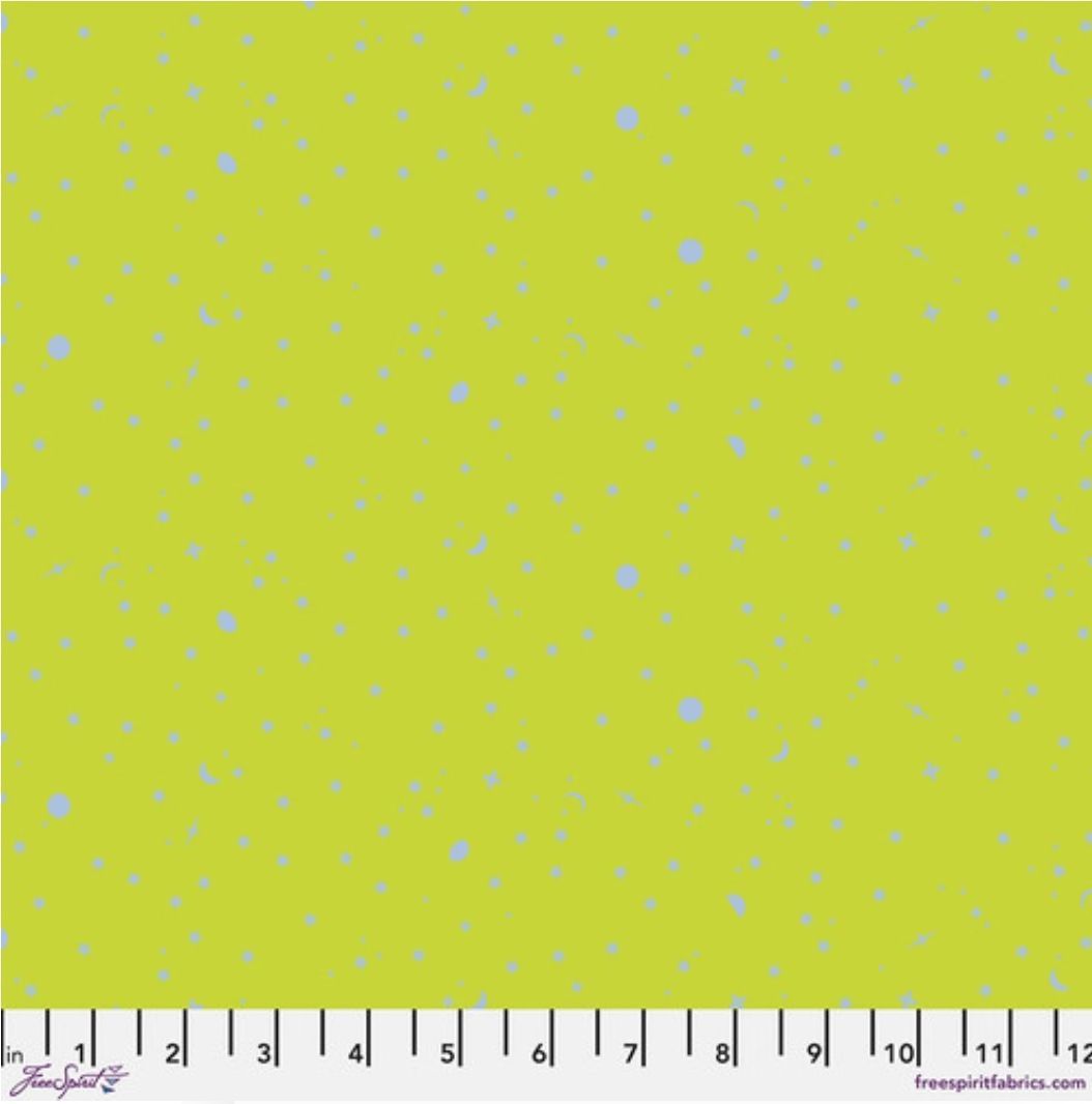 New True Colors by Tula Pink SPACE SPRINKLES PWTP254.LIGHTNING BUG Released April 2025