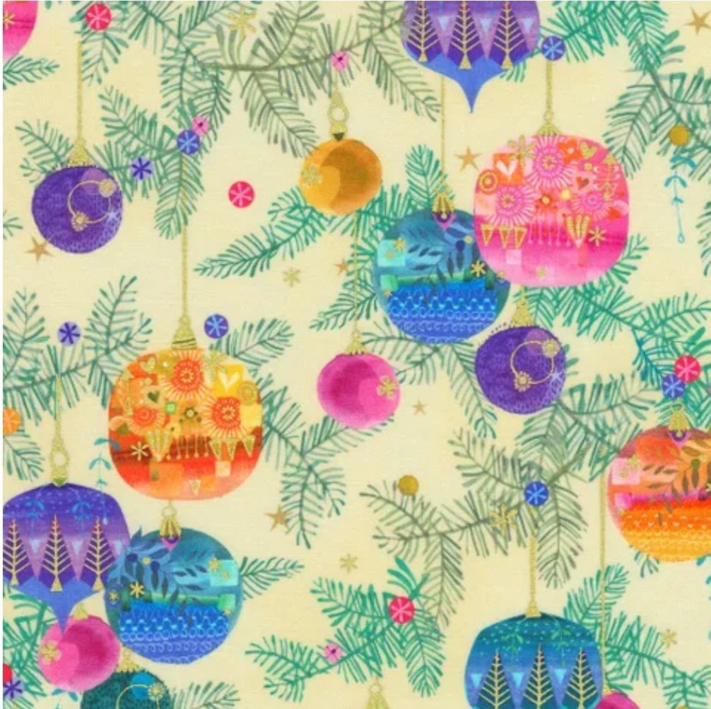 Holy Night RK22459-84 Baubles on Tree Cream