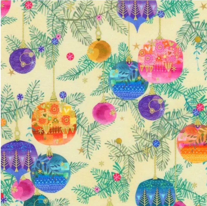 Holy Night RK22459-84 Baubles on Tree Cream
