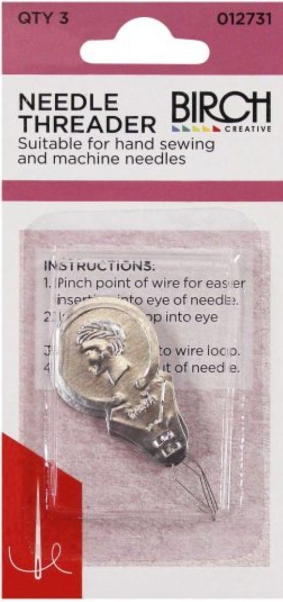 Birch Aluminium needle threaders 3 per pack