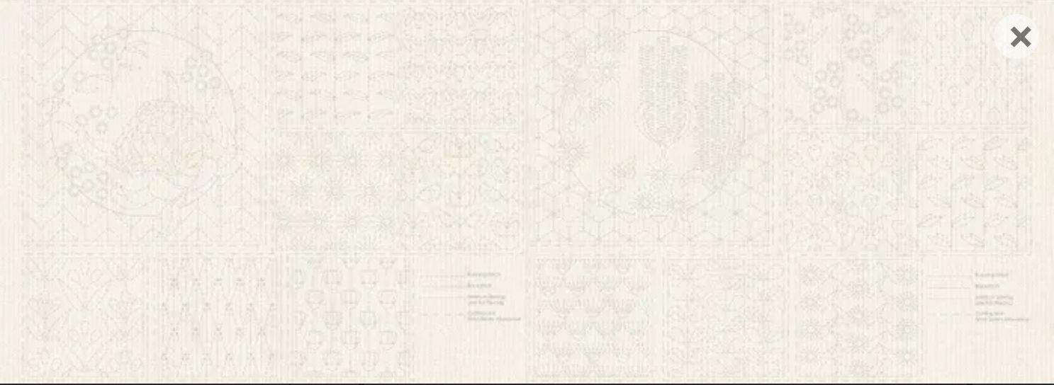 Devonstone Sashiko BOTANICAL Panel DV4070 Natural