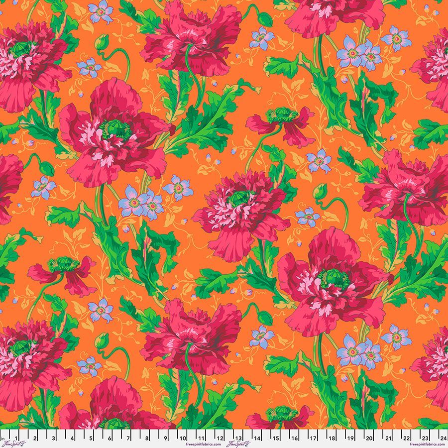 Kaffe Fassett Collective Aug 24 Papaver PWPJ127 Red