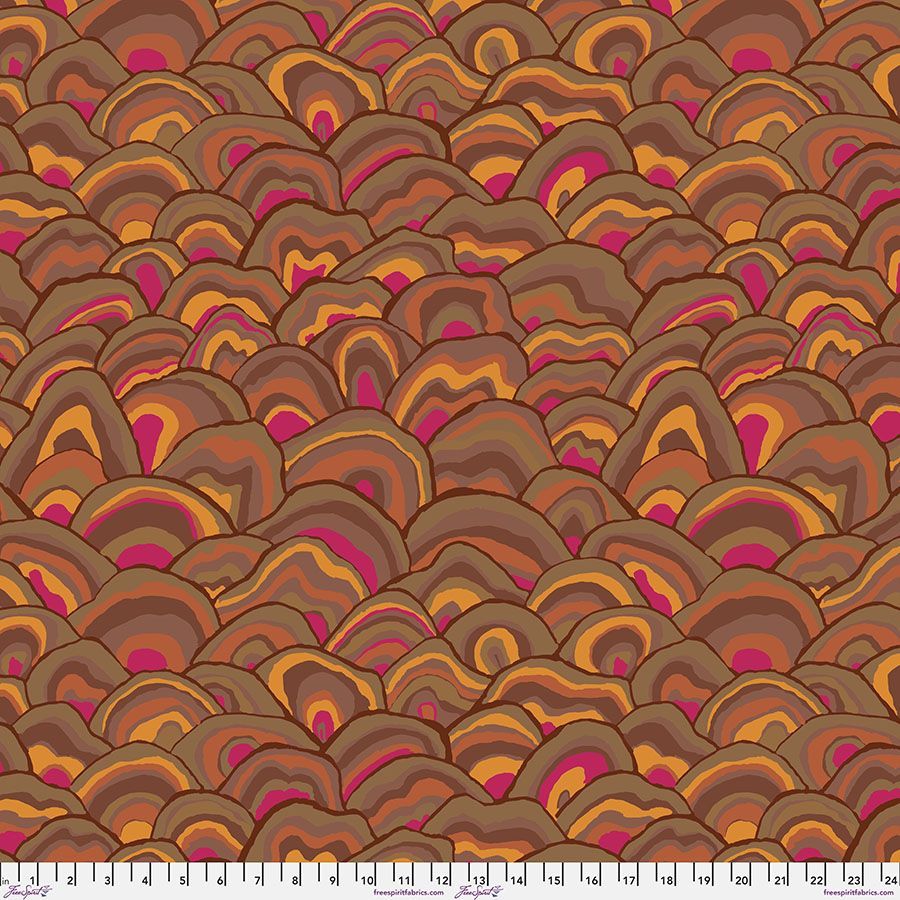 Kaffe Fassett Collective Aug 24 Wobble PWBM092 Brown