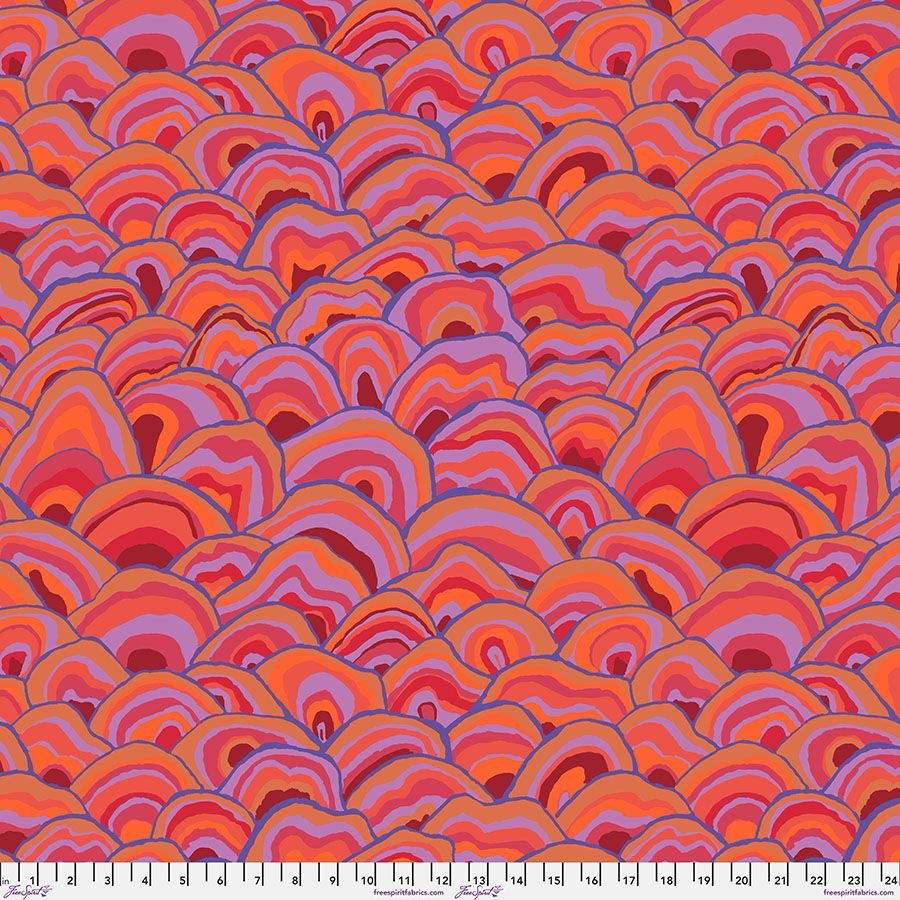 Kaffe Fassett Collective Aug 24 Wobble PWBM092 Red