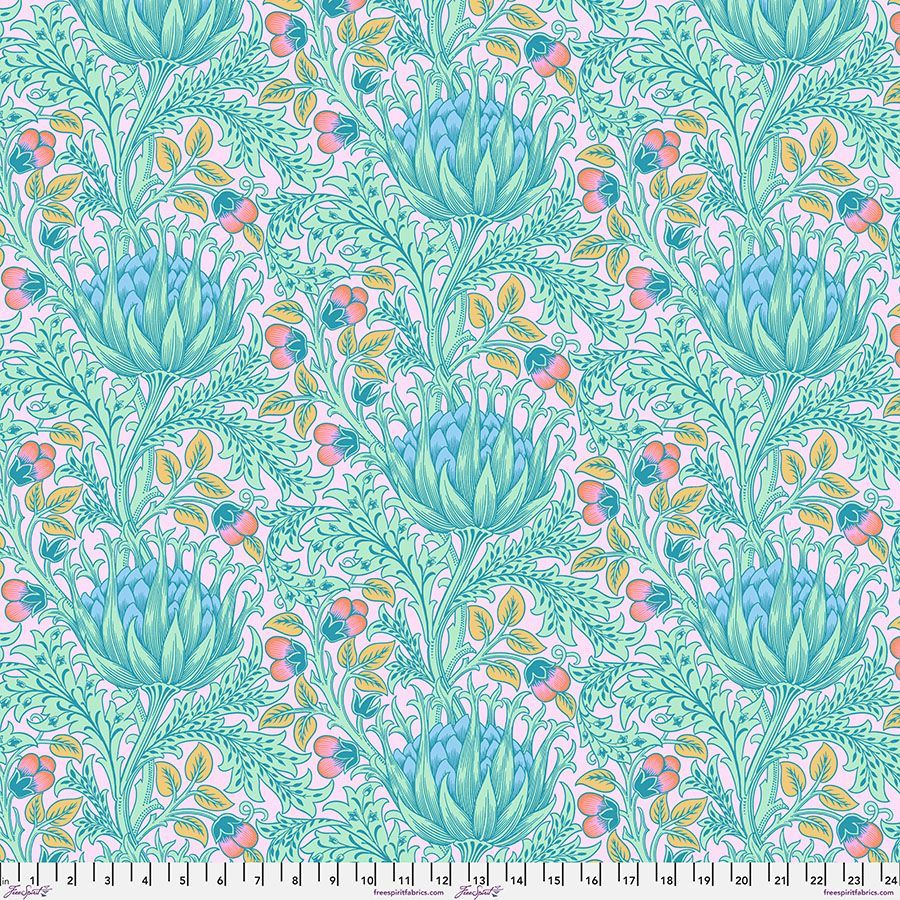 Kaffe and Morris & Co Cotton Lawn CLKW001 Artichoke Lavender