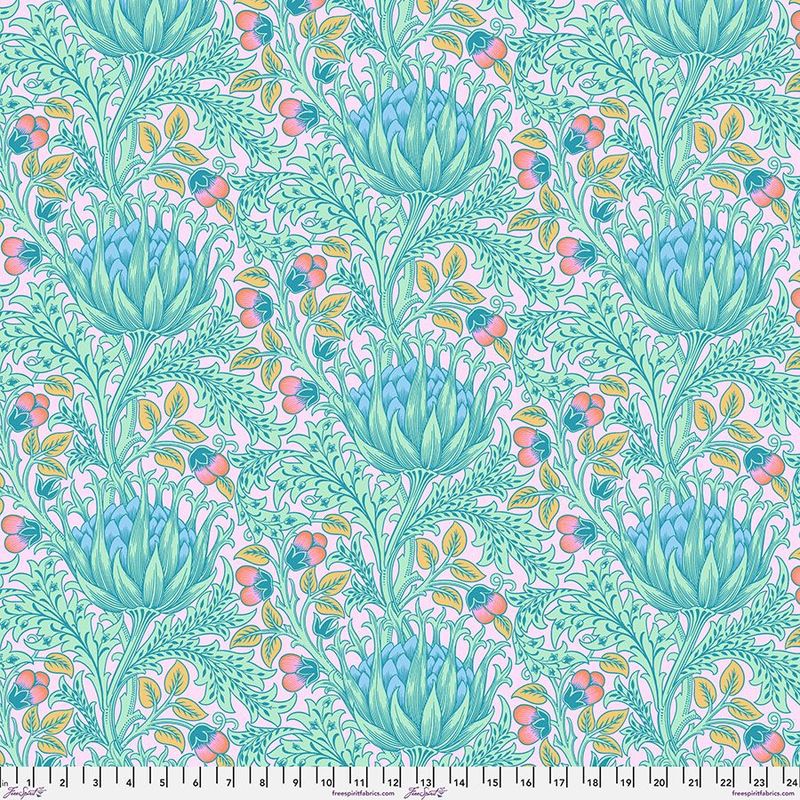 Kaffe and Morris & Co Cotton Lawn CLKW001 Artichoke Lavender