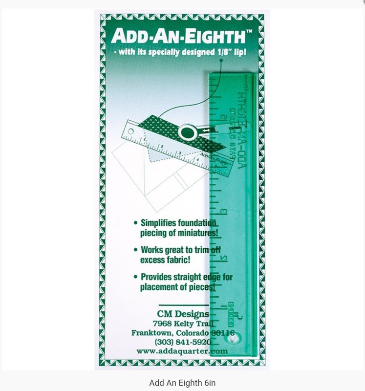 ADD - An - EIGHTH Ruler 6"