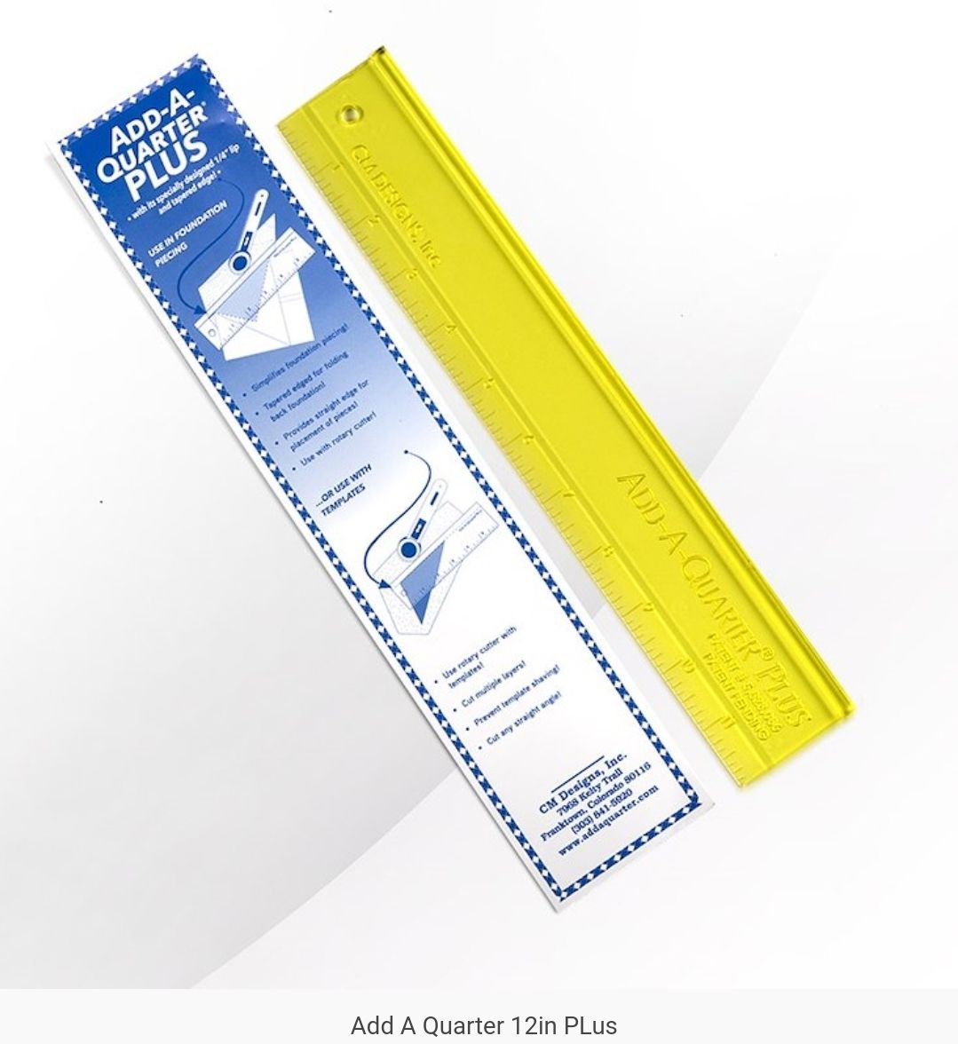 ADD - A - Quarter Ruler 12"  PLUS