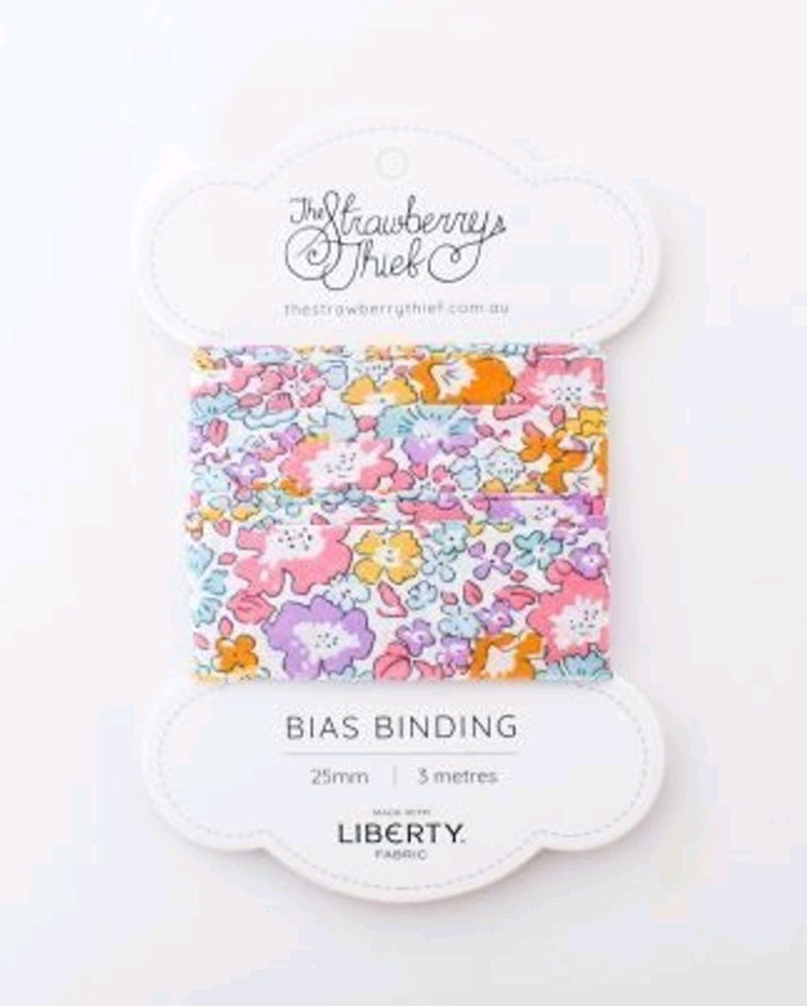 Liberty Tana Lawn Bias Binding 25mm × 3m Michelle Summer