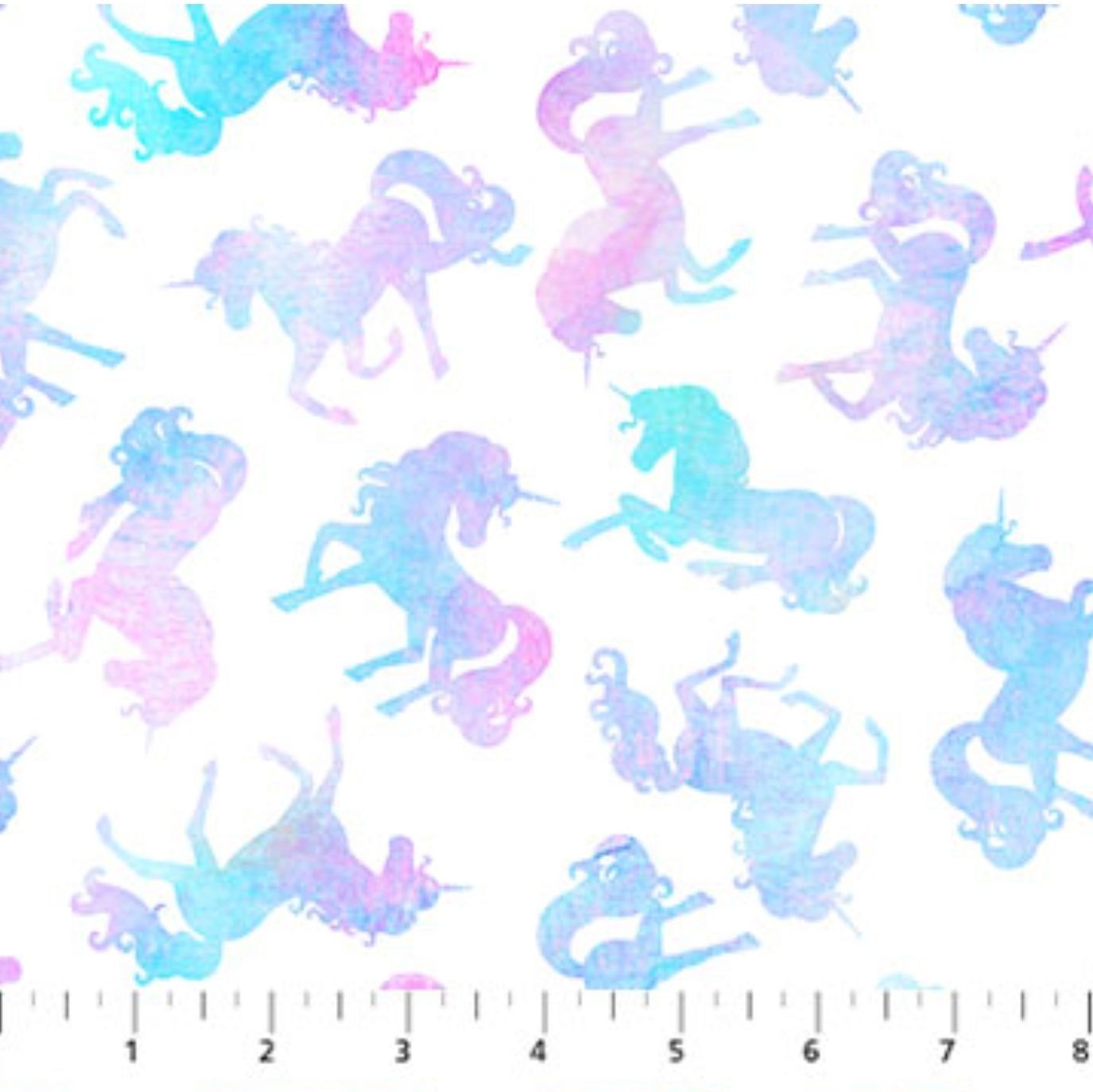 Sparkle Magic Unicorns on White 27639-10