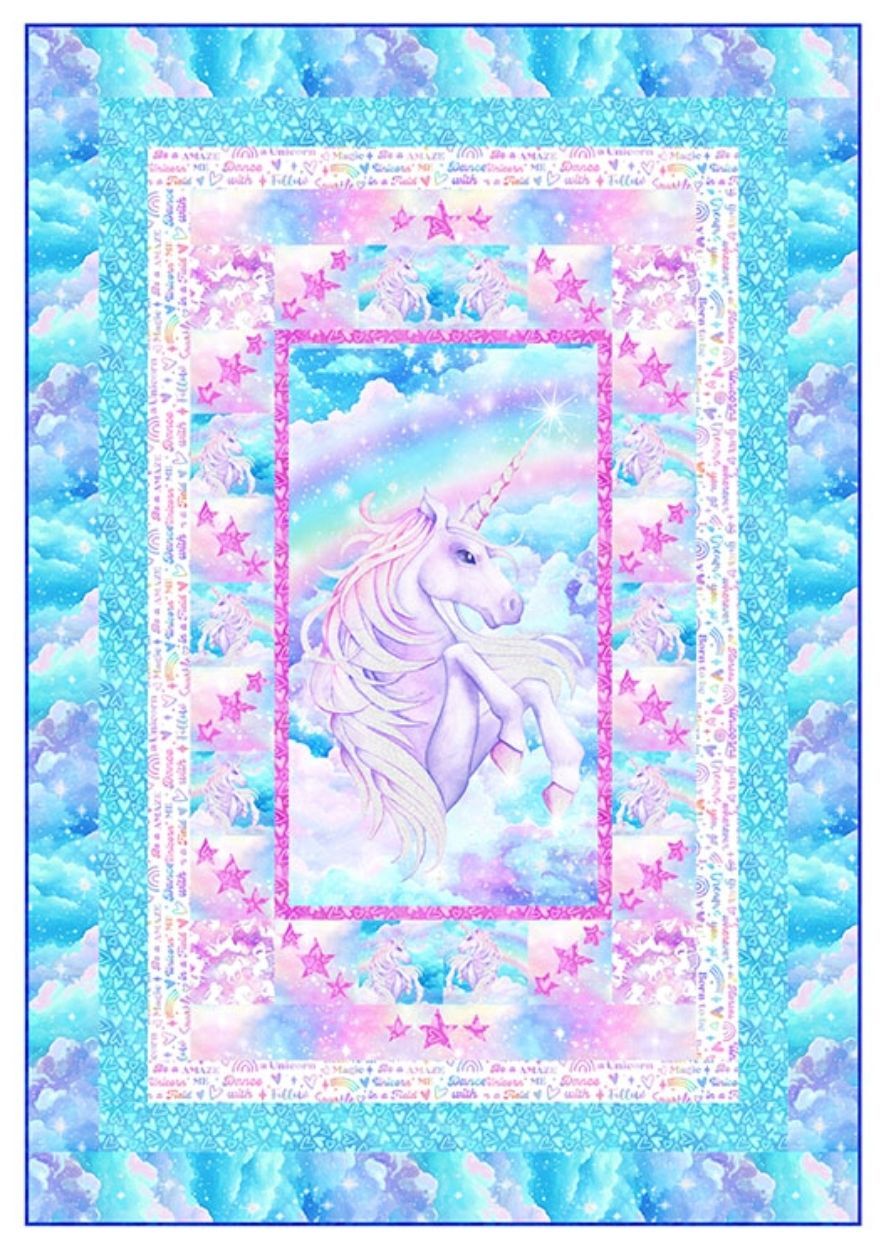 Unicorn Sparkle Twin Quilt Pattern