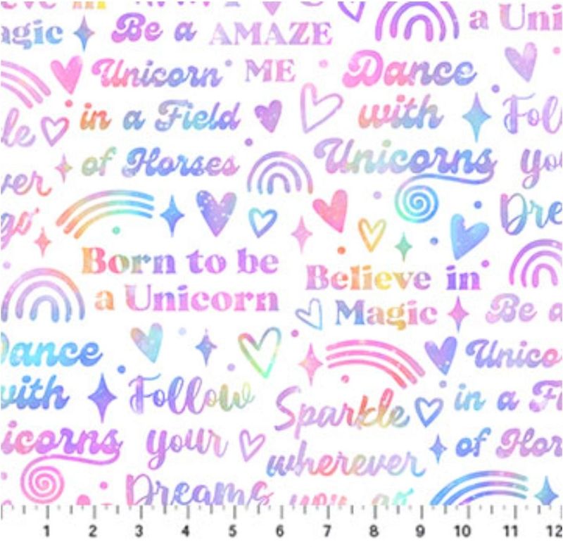 Sparkle Magic Script on White 27640-10