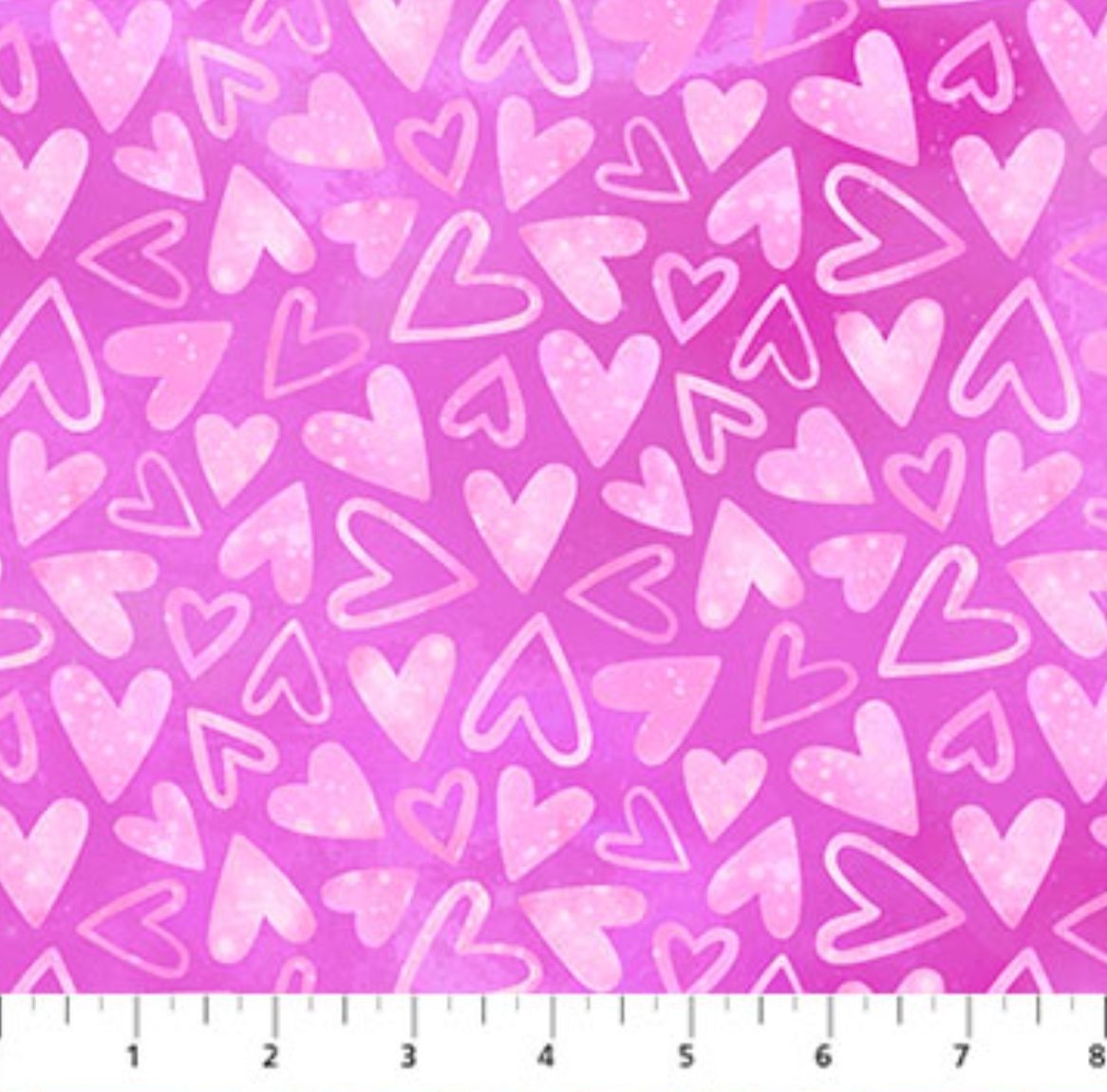 Sparkle Magic Hearts on Pink 27642-23