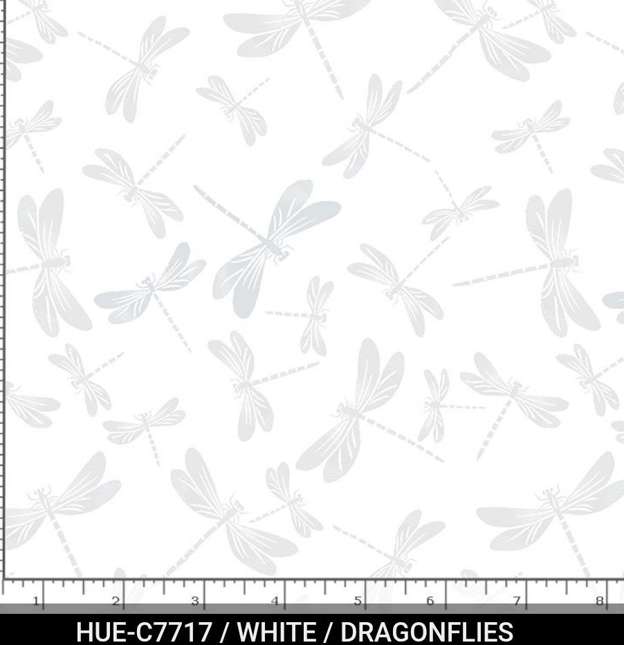 White on White Dragonflies C7717