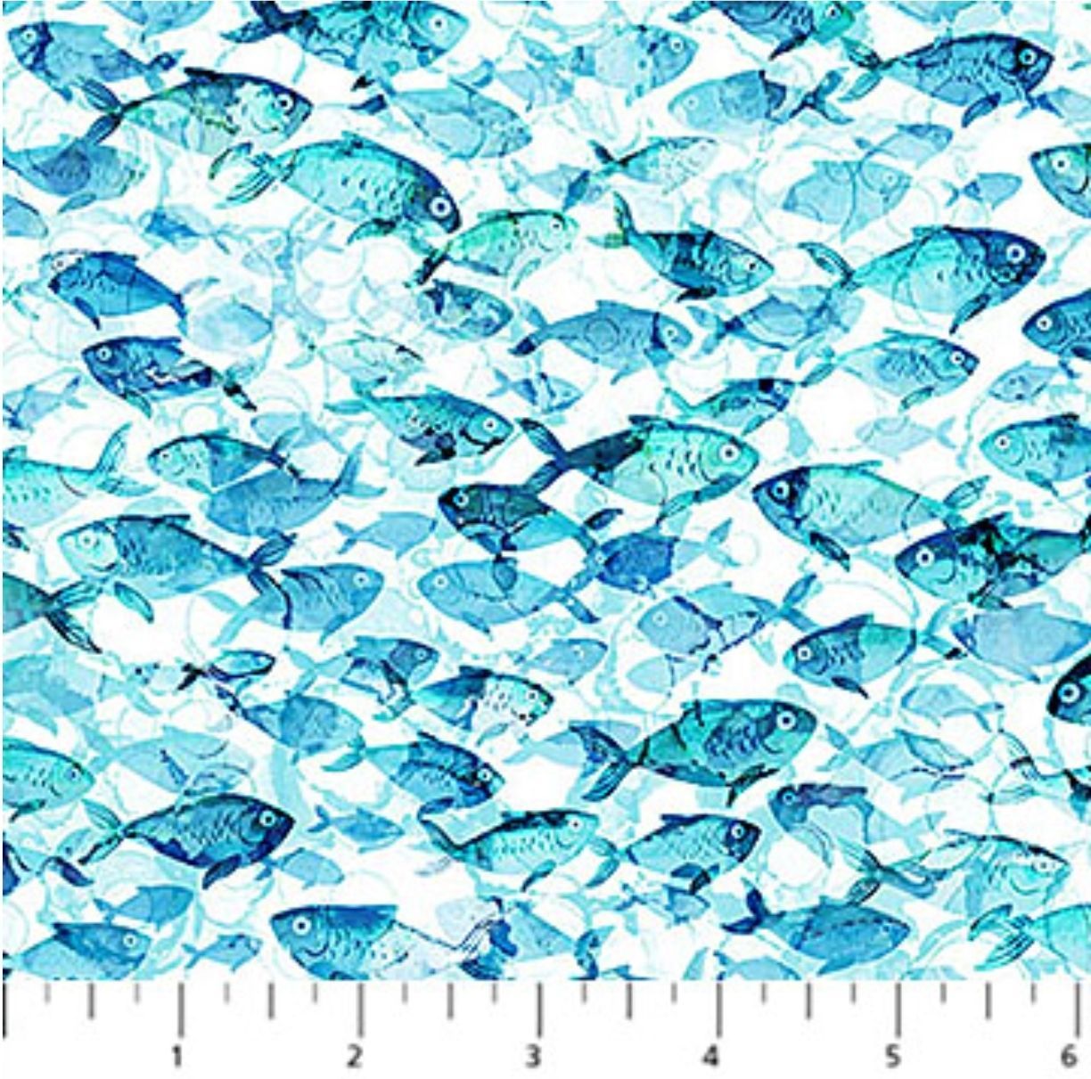 DEEP BLUE Fish White DP28123-10