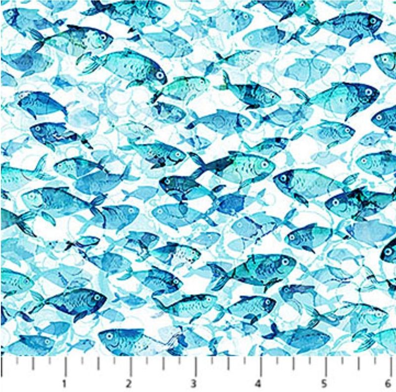 DEEP BLUE Fish White DP28123-10