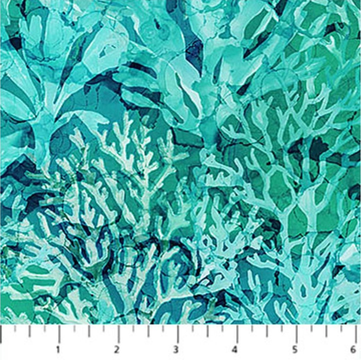 DEEP BLUE Branching Coral Turquoise DP28125-68