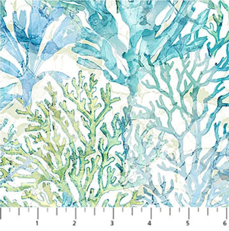 DEEP BLUE Branching Coral White DP28125-10