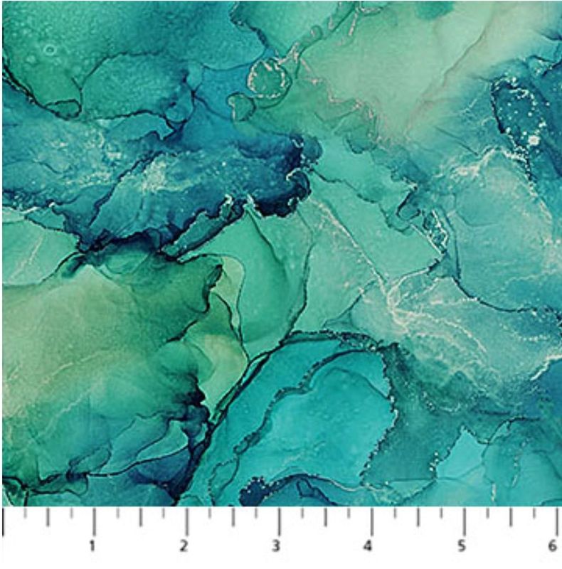 DEEP BLUE Fluid Texture Turquoise DP28128-68