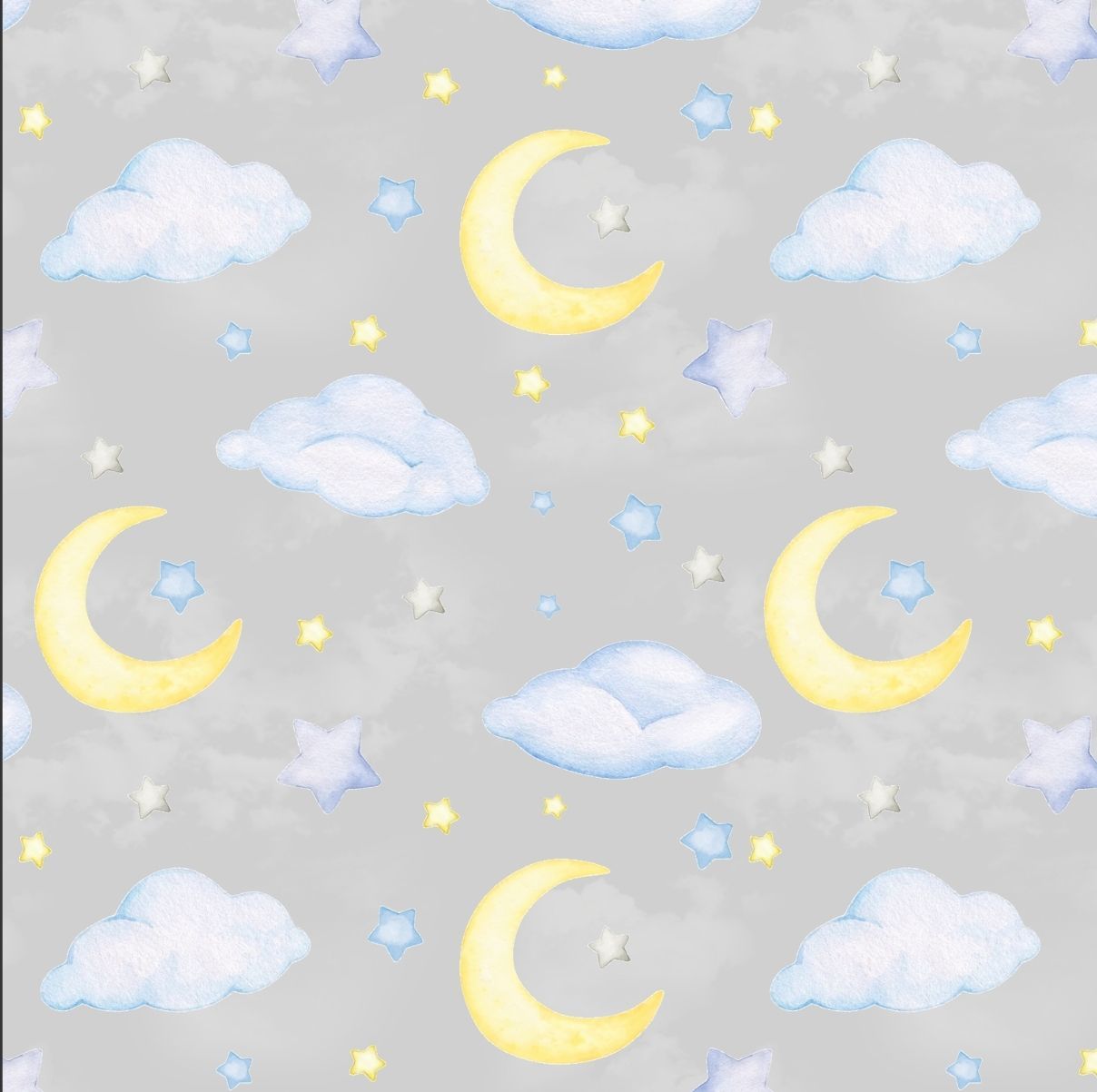 Cozy Snuggles Sweet Dreams Grey Backing 108" or 2.74m