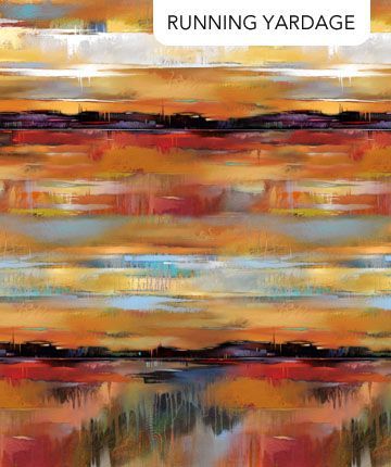 TRANQUIL TIDES Continuous Sunset Ochre  DP27611 - 55