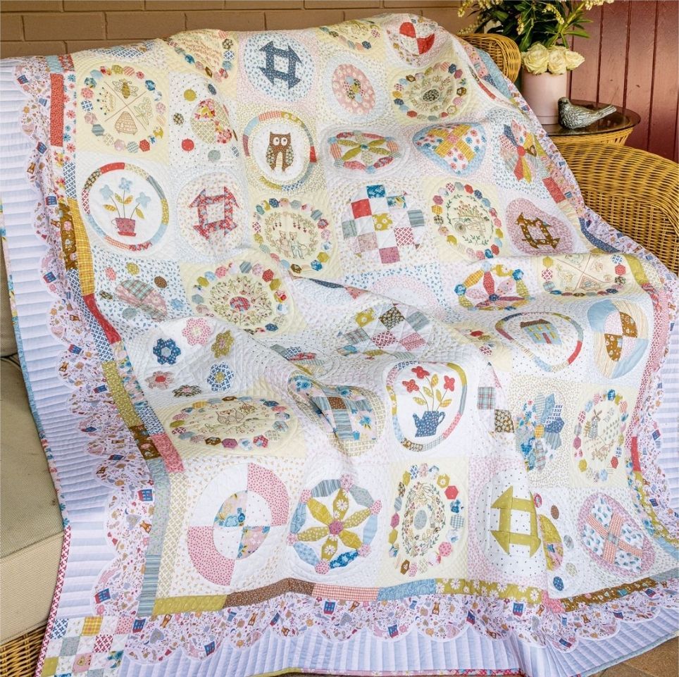 Homespun BOM 2023 Owl & Hare Hollow Quilt Kit