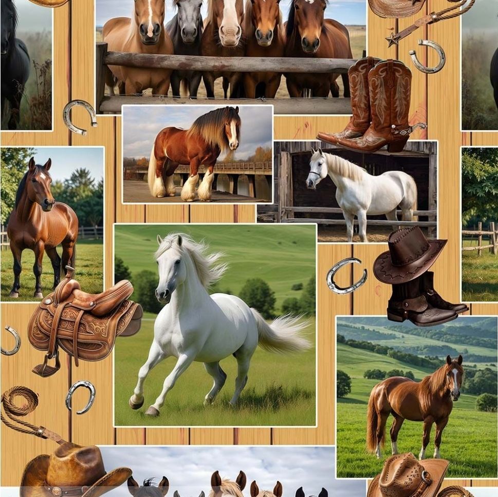 Running Free Collage print 4124D