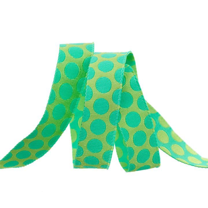Tula Pink Roar Dinosaur Eggs Ribbon Mist 5/8 inch wide