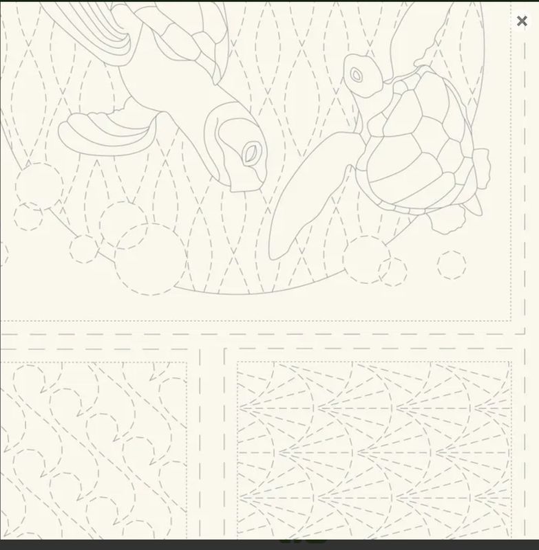 Devonstone Ocean Sashiko Panel DV4090 Natural