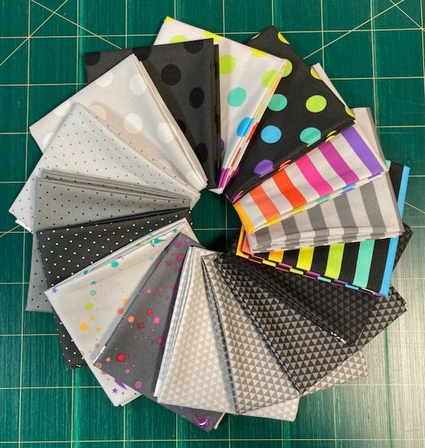 Tula Pink Graywork Fat 1/4 Coordinates 16 piece pack